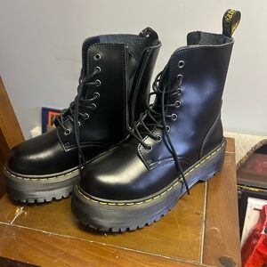 Black Doc Martens Jadon Boot Smooth
Leather Platforms